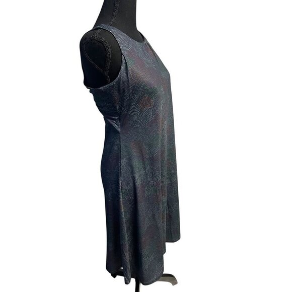 PRANA SKYPATH DRESS, BUILD IN BRA, FLARE STRETCH, TWIST OPEN BACK, MID LENGTH ME - Picture 6 of 6